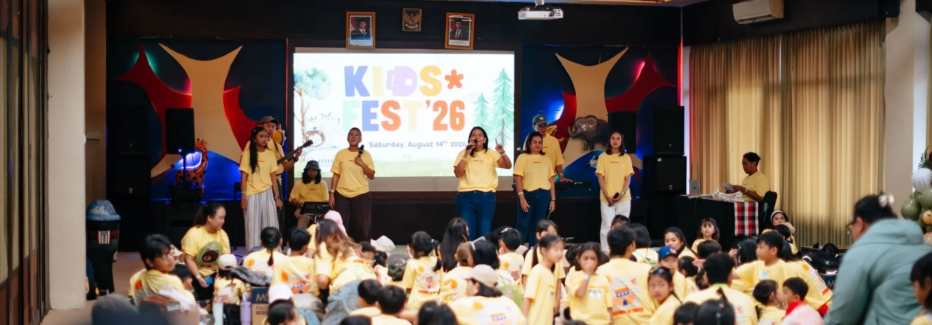 Children taking part in Hillsong Kids at Hillsong Bali