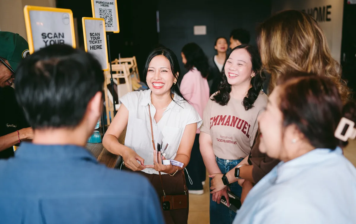 Volunteers connecting at Hillsong Bali